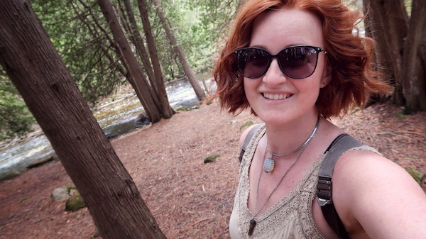 Kelsey's Selfie in the woods